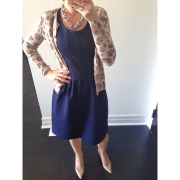 J. Crew Pleated tailored Flare Dress 00 - Picture 4 of 4